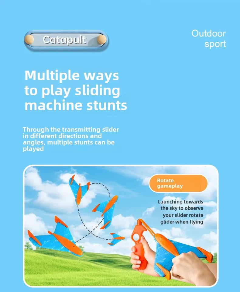 Children's Catapult Foam Aircraft Toys Safety EVA Boomerang