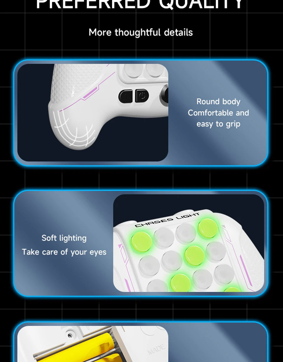 Electronic Pop Light Up Game Handle Toys for Children