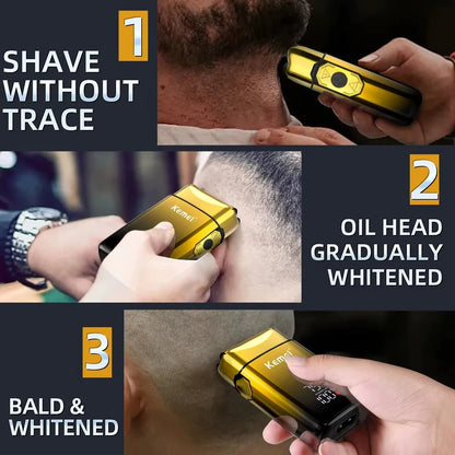 Kemei KM-TX10 USB Charging Electric Shaver For Men