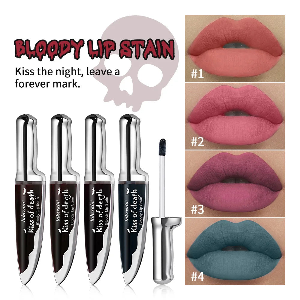 Lip Stain Kiss of Death Bloody Gothic Matte Long Lasting