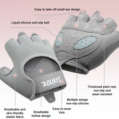 Fitness Cycling Gloves Men Women Anti Slip Shock-Absorbing