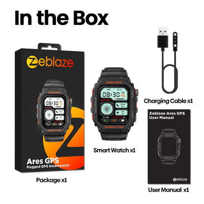 New Zeblaze Ares GPS Smart Watch Built-in Alexa & GPS