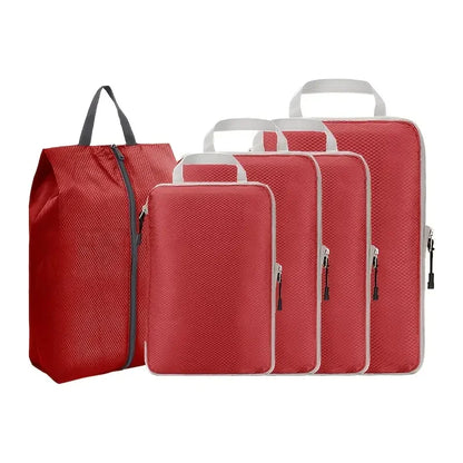 Travel Compression Packing Cubes Suitcase  Organizer Set