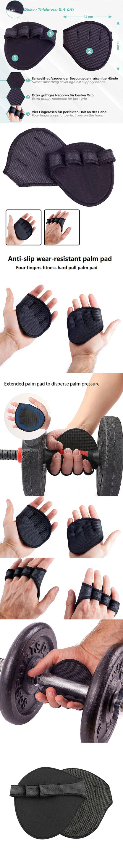 Sports Gloves Lifting Weights Mittens for Gym Training Weights