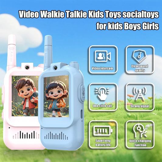 Children's Video Walkie Talkies 2 Pack Rechargeable