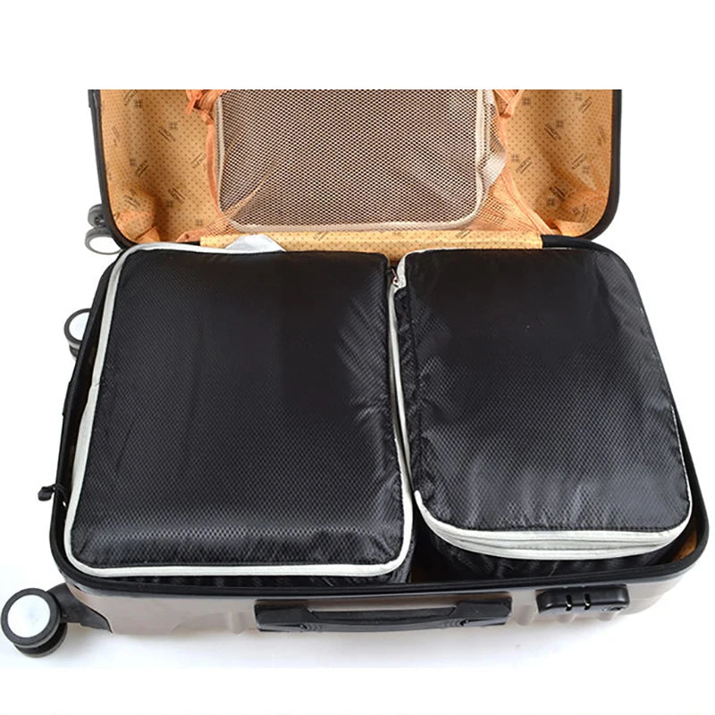 Travel Compression Packing Cubes Suitcase  Organizer Set