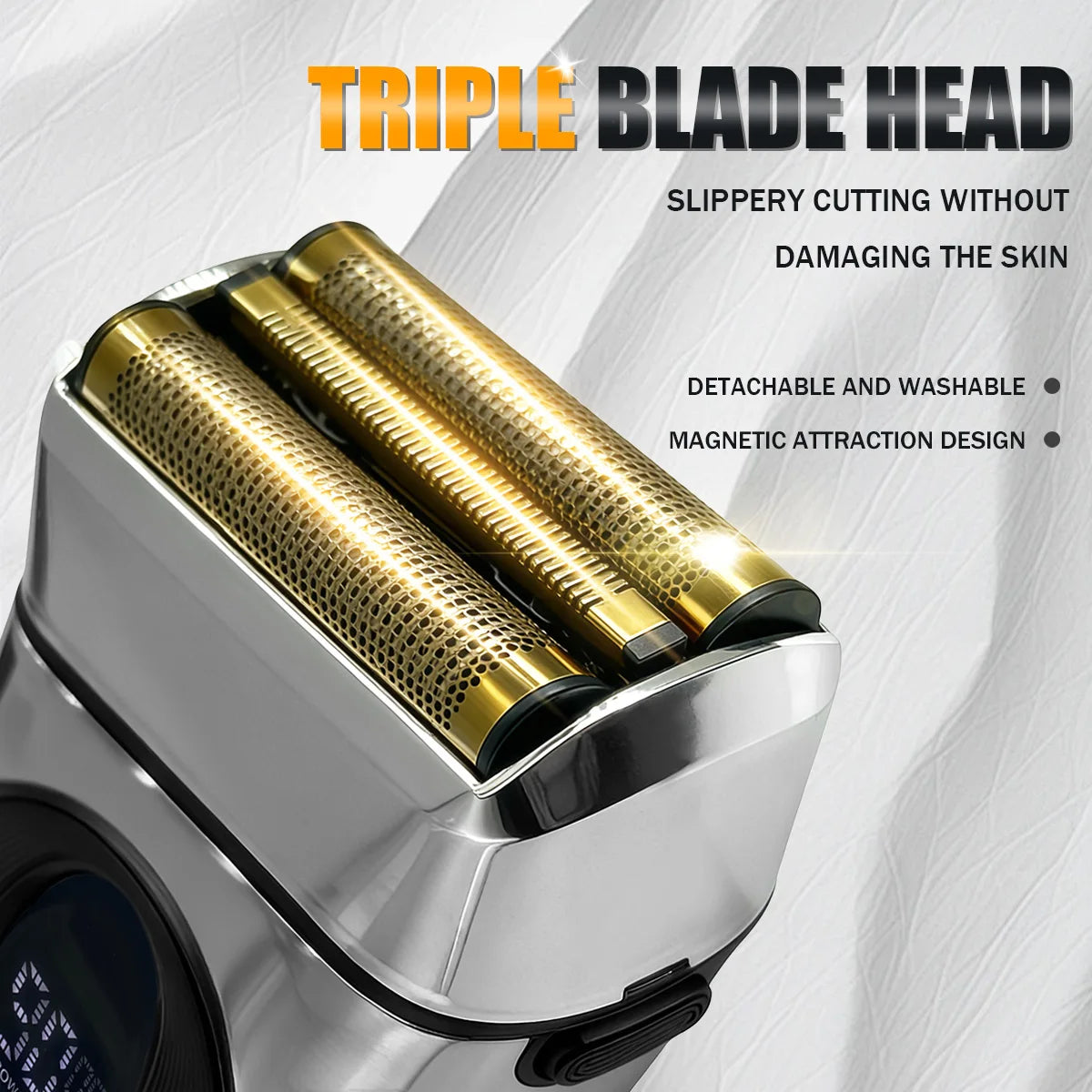 Kemei Beard Trimmer Professional Hair Trimmers IPX7 Beard Shaver