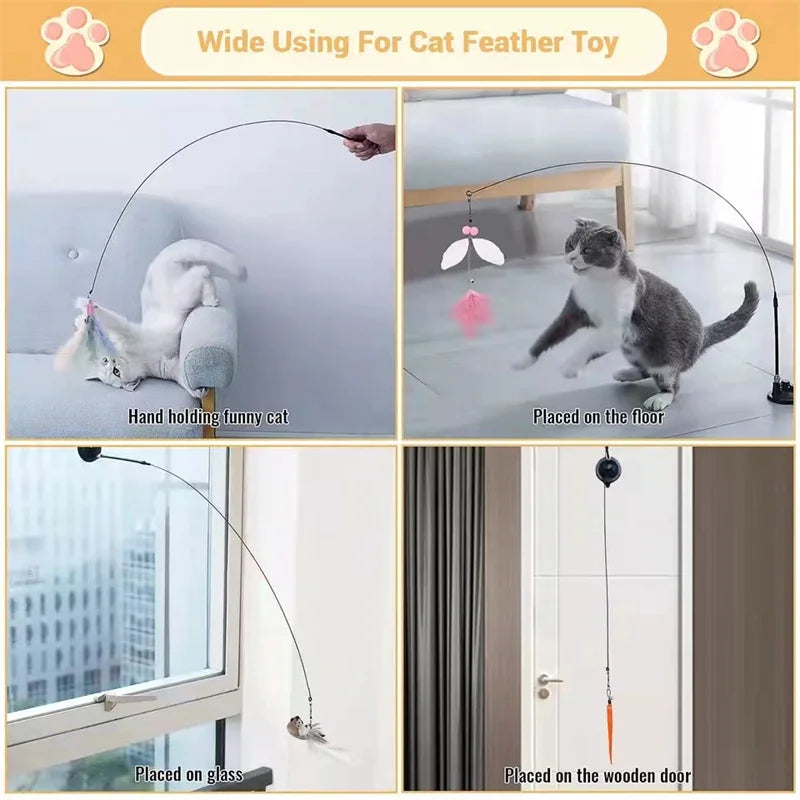 Simulation Bird Interactive Funny Cat Stick Toy