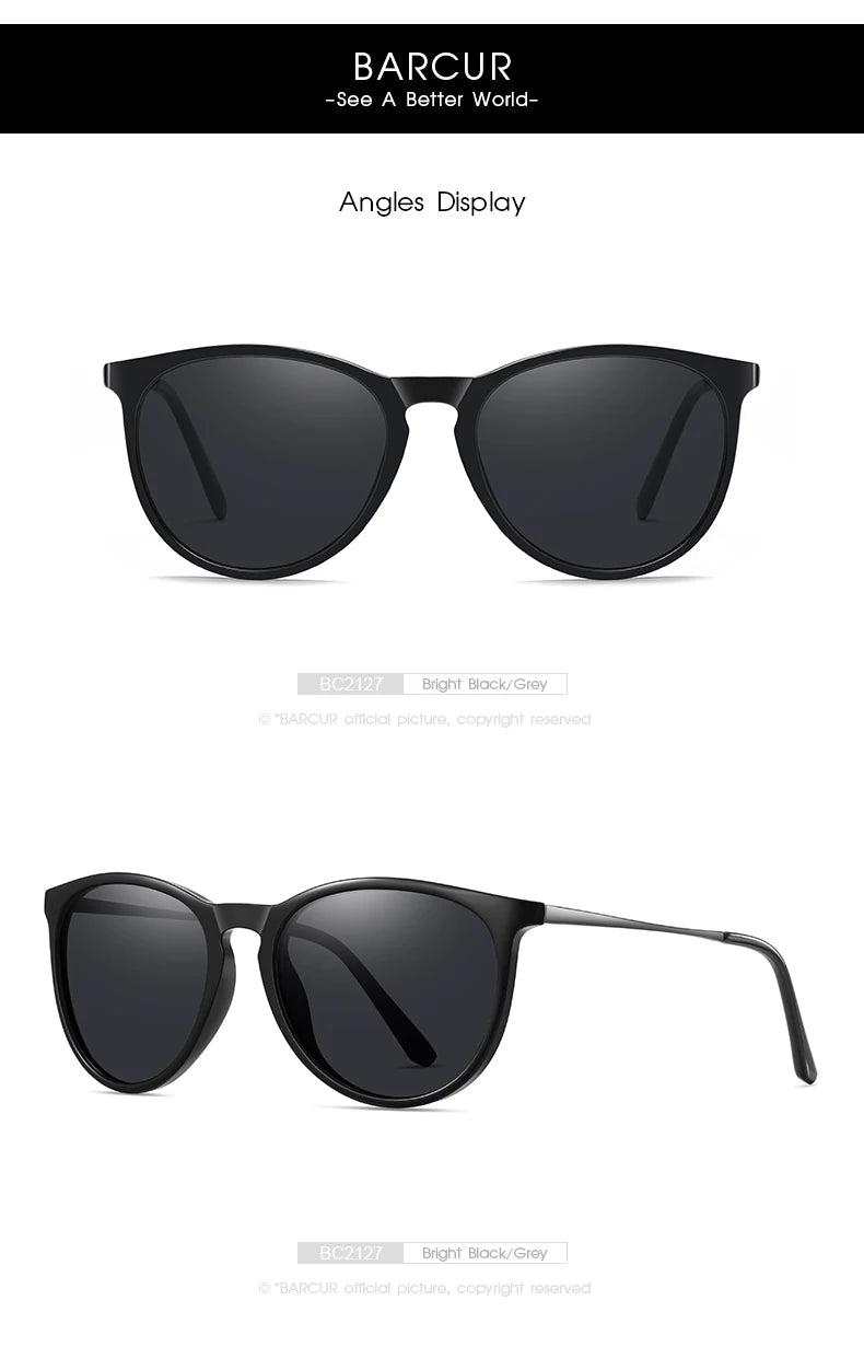 BARCUR Classic Polarized Sunglasses For Both Men Women