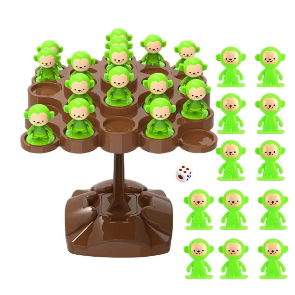 Creative Balancing Tree Toy Digital Monkey Balance Scale
