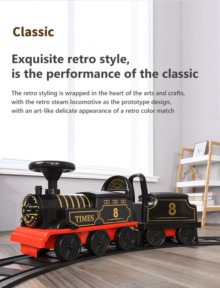 Kids Train Riding Toy Ailway Classical Electric Model