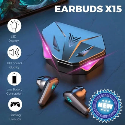 TWS Wireless Bluetooth Headset LED Display Gamer Earbuds