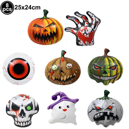 Large Halloween Standing Foil Balloons Haunted House Castle