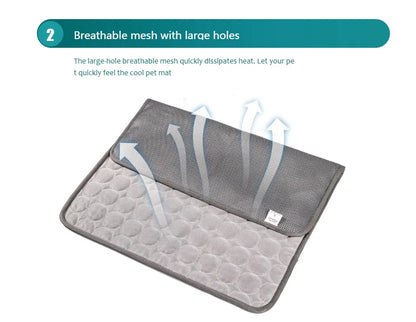 Dog Cooling Mat Summer Pet Cold Bed Extra Large
