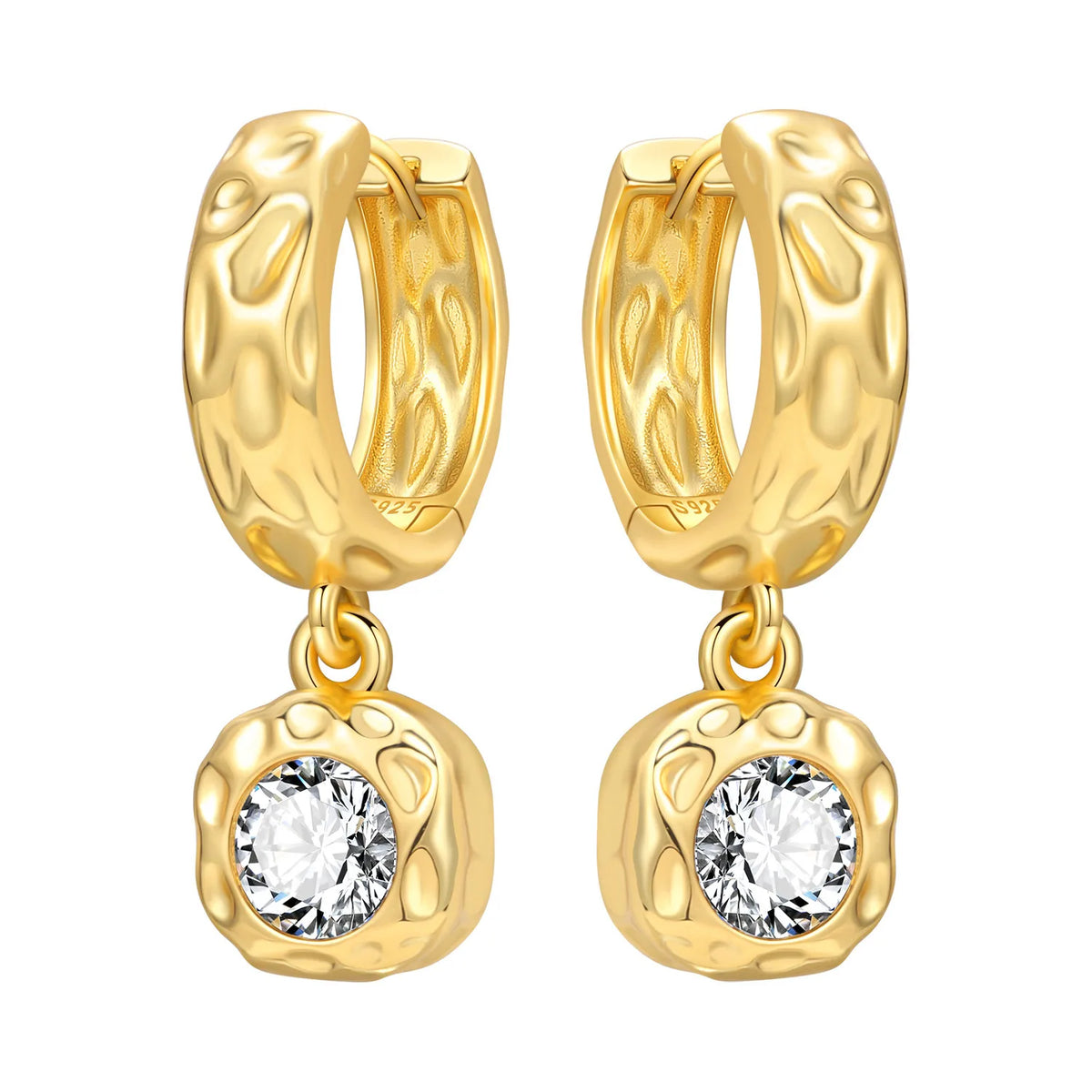 New 925 Sterling Silver 18K Gold Plated Cherry Blossom Butterfly