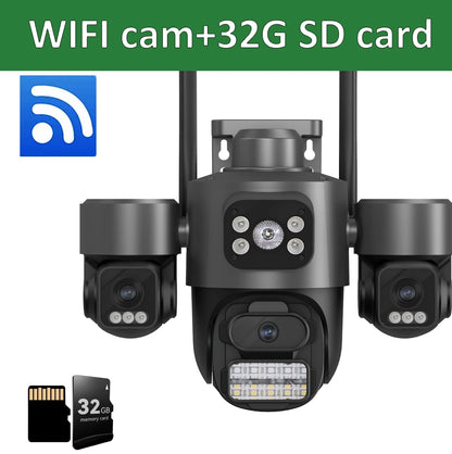 iCsee 3 Lens 3 Screen WiFi Camera 360° Auto Tracking  Surveillance