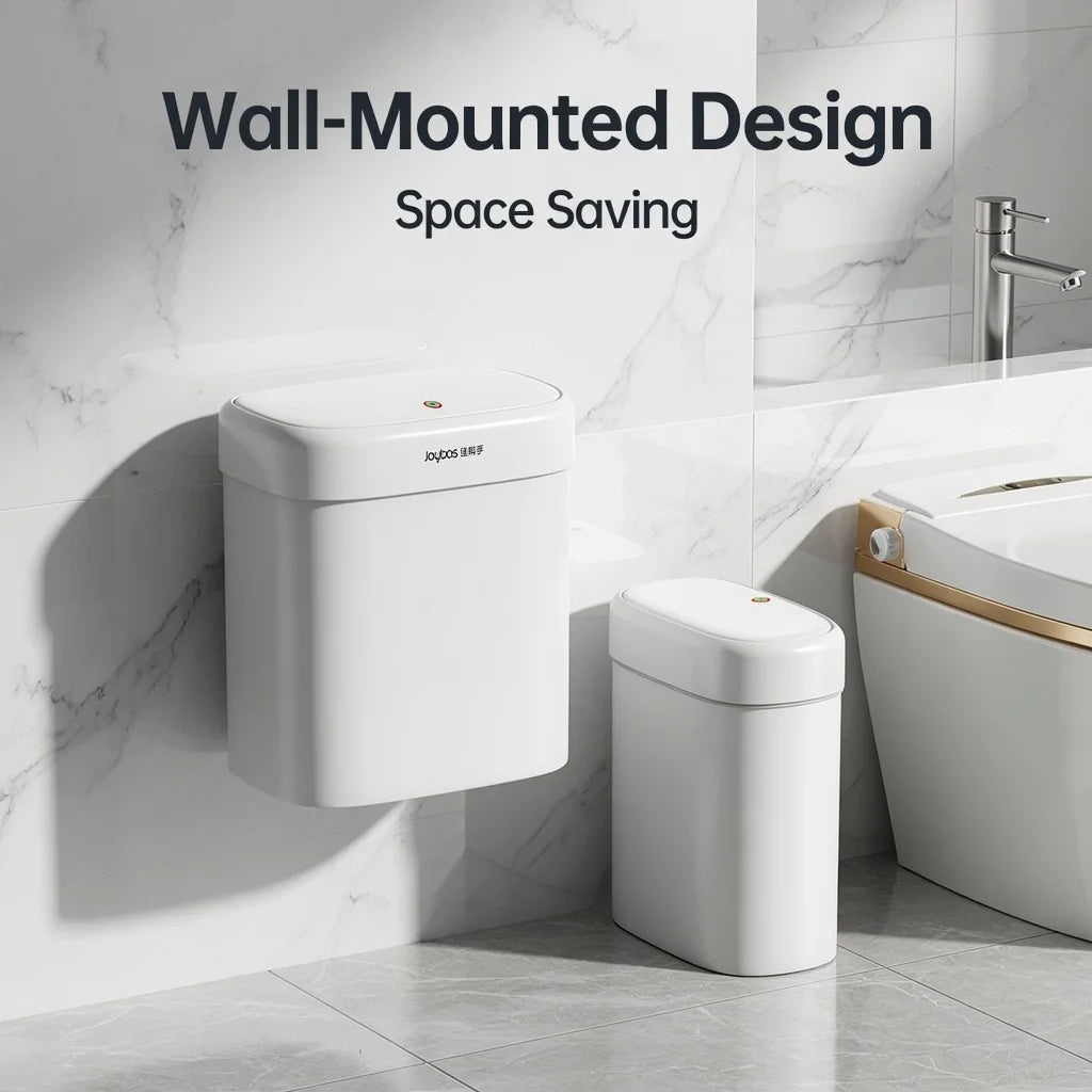 Wall Mounted Trash Can with Press-Top Lid