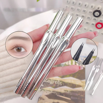 2 Forks Tip Liquid Eyebrow Pen All Day Wear Waterproof