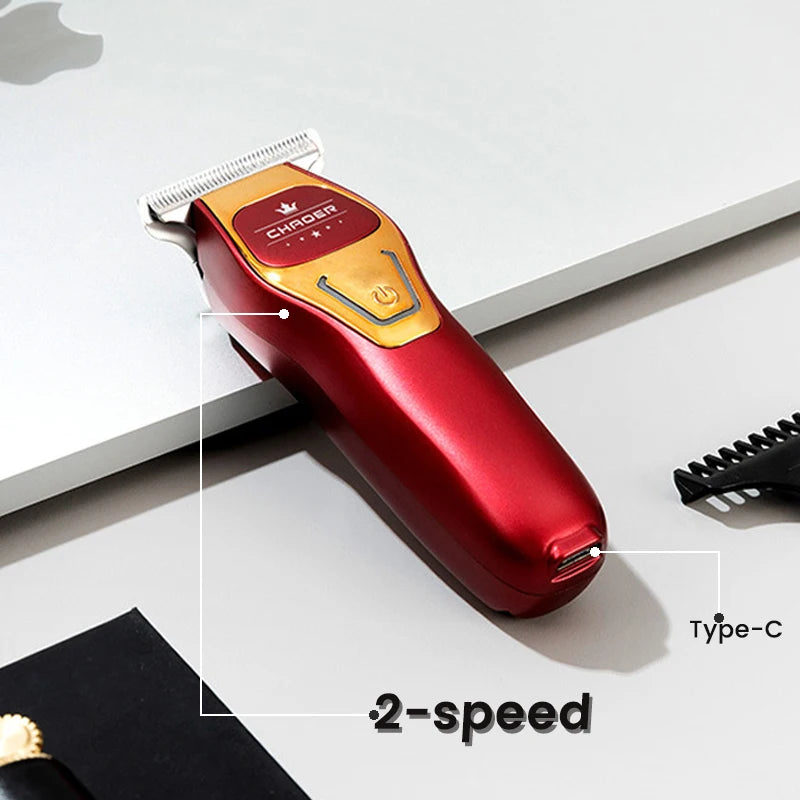 Powerful Professional Hair Trimmer Men 0 MM T Blade Electric Clipper
