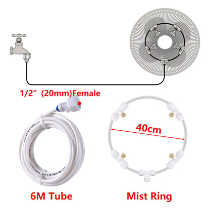 Outdoor Misting Cooling System Garden Patio