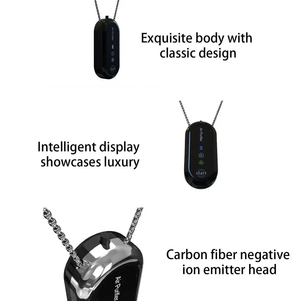 Air Purifier Travel Size Portable Air Cleaner Necklace