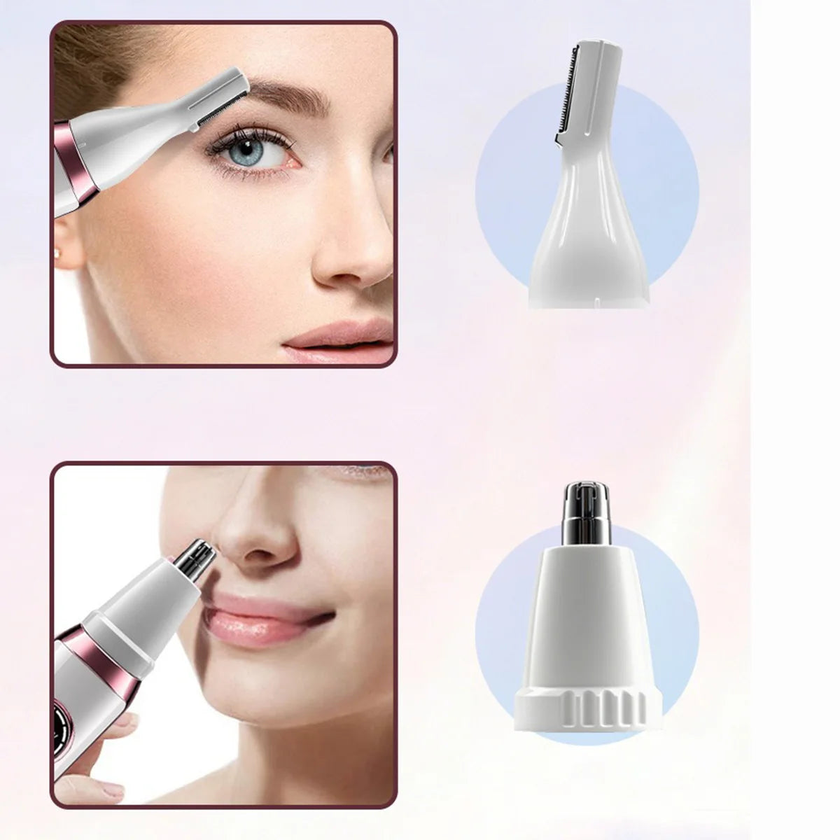 4 in 1 Lady Body Electric Trimmer Eyebrow Nose Women