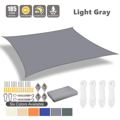 Sun Shade Sail Waterproof Outdoor Square Rectangle Garden