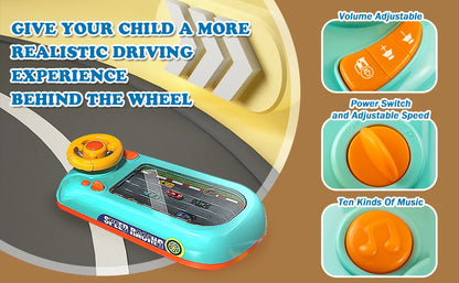 Racing Car Steering Wheel Driving Adventure Game Toy