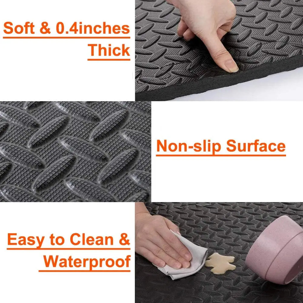 Puzzle Fitness Mat EVA Interlocking Foam Floor Tiles Sports