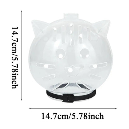 Breathable Sturdy Muzzle Mask Cat Head Cover Space Hood