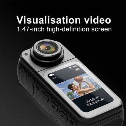 Motorcycle Mini Recorder 2.7K Finger Action Camera Lightweight