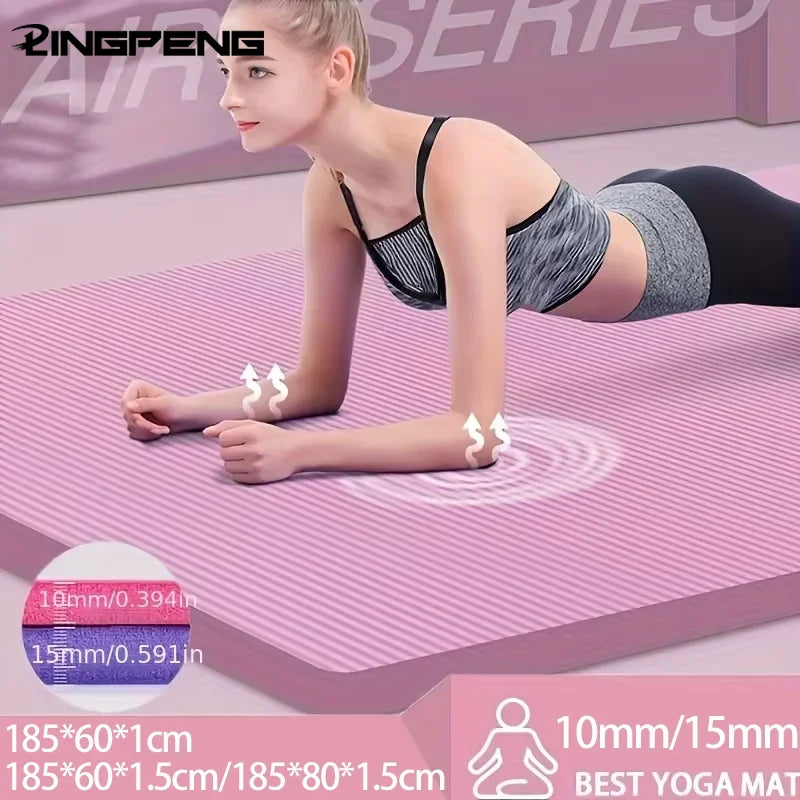 10/Thick NBR Yoga Mats Anti-slip Sport Fitness Mat Blanket