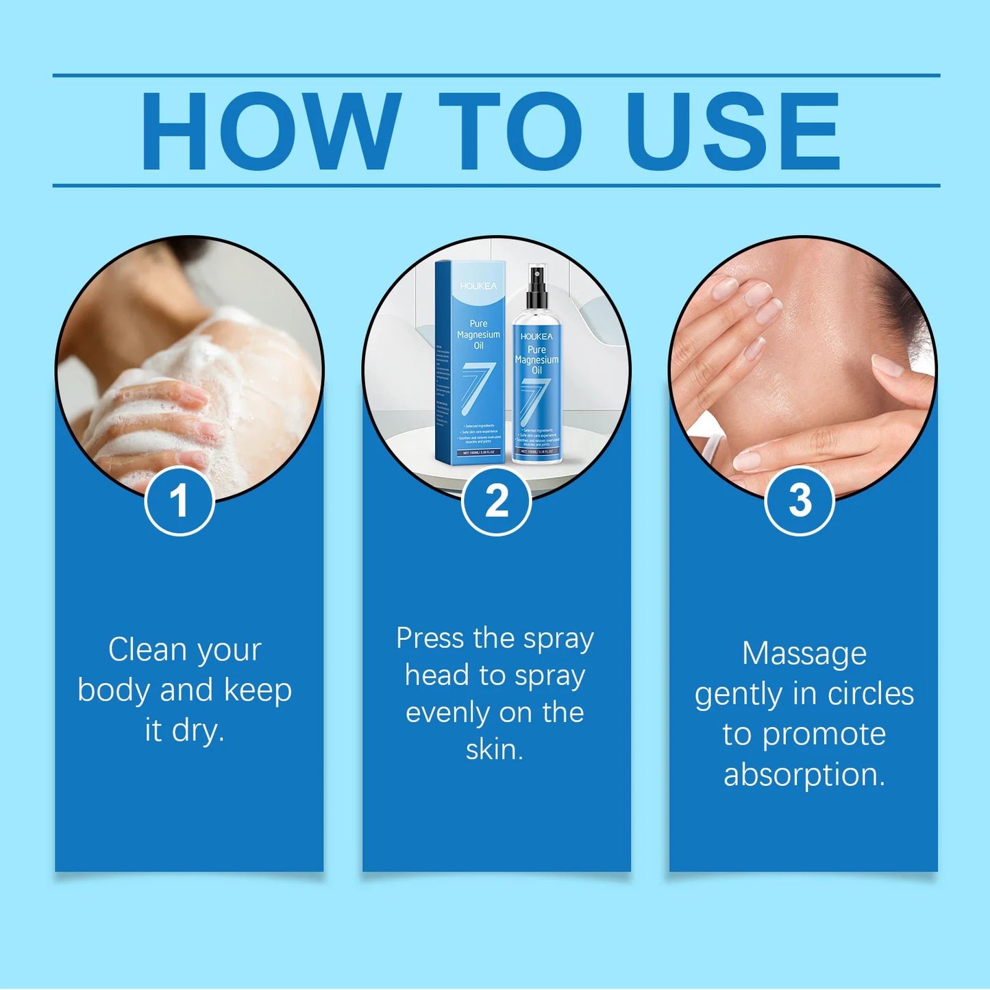 Pure Magnesium Oil Spray Soothing Relax Muscle and Joint