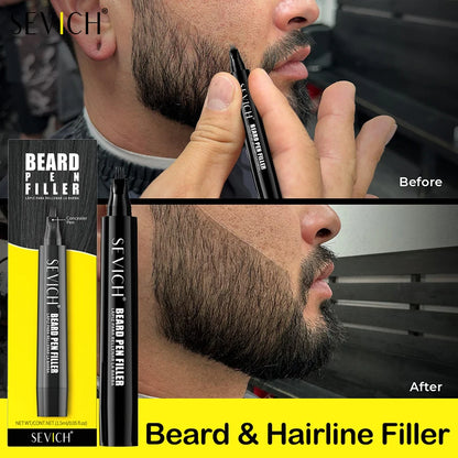 Beard Filler Pen Waterproof Black Brown Beard Coloring