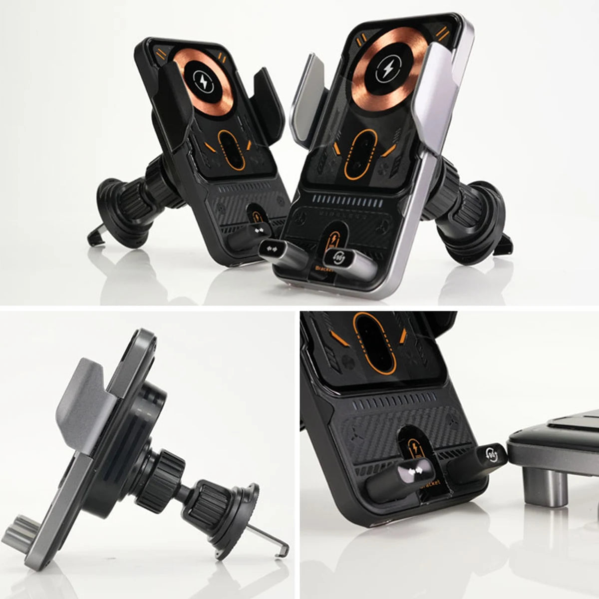Car Phone Holder Vent Fast Wireless Charging Sensing Charger