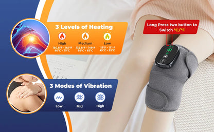 3-in-1 Heated Vibration Knee Massager