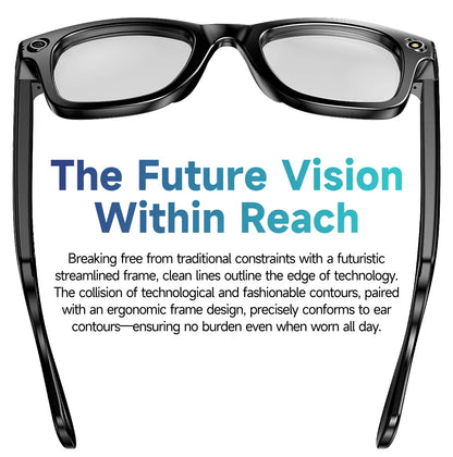 AI Smart Glasses with 8MP Camera Video Recording 100+ Languages