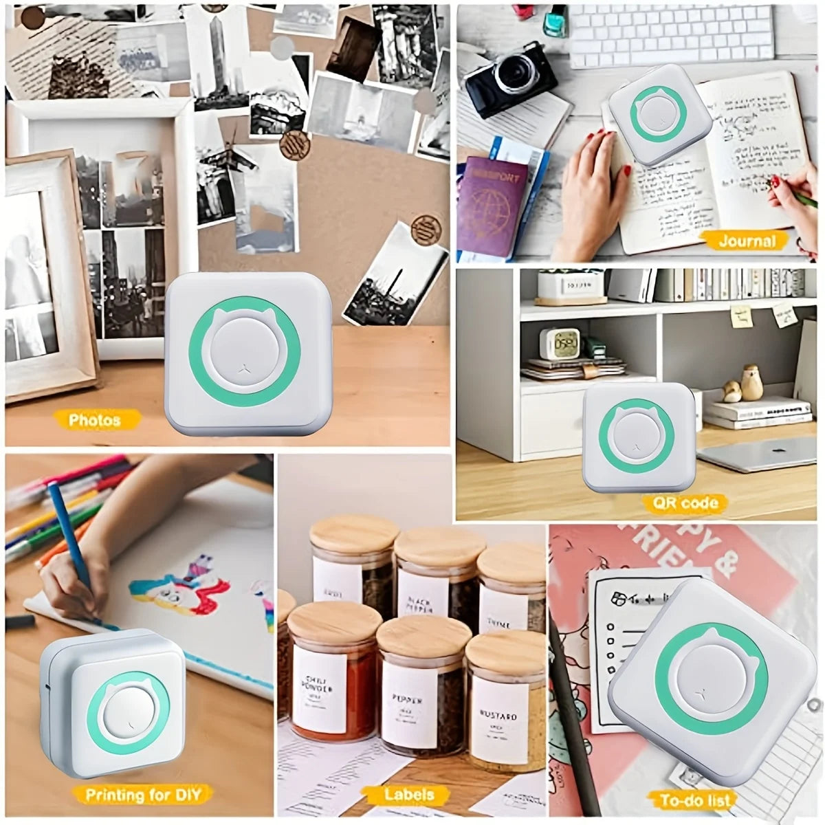 Portable Mini Label Printer for Home Office