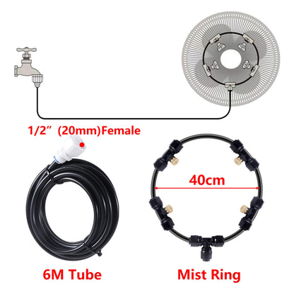 Outdoor Misting Cooling System Garden Patio
