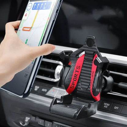 Racing seat design car phone holder Mount stand suction cup