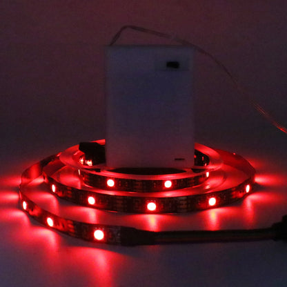 3AA Battery Power RGB Led Strip Light 5V 5050 TV Backlight