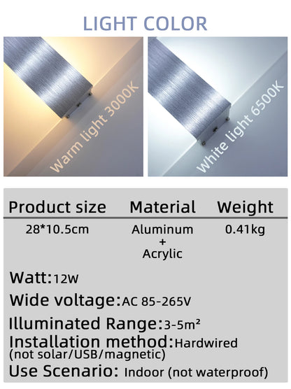 Modern Minimalist Wall Lamp, Indoor LED Wall Light