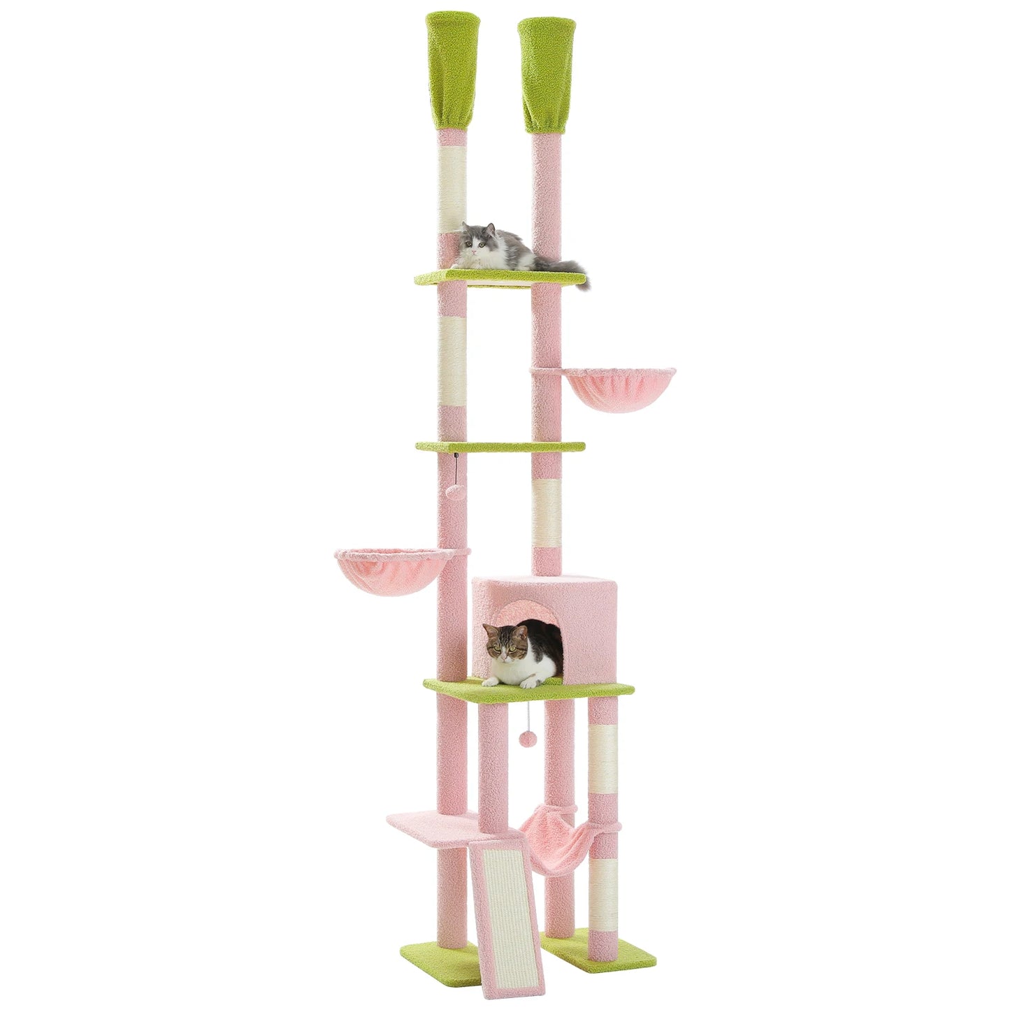 Cactus Cat Tree Floor to Ceiling Tower Scratching Posts