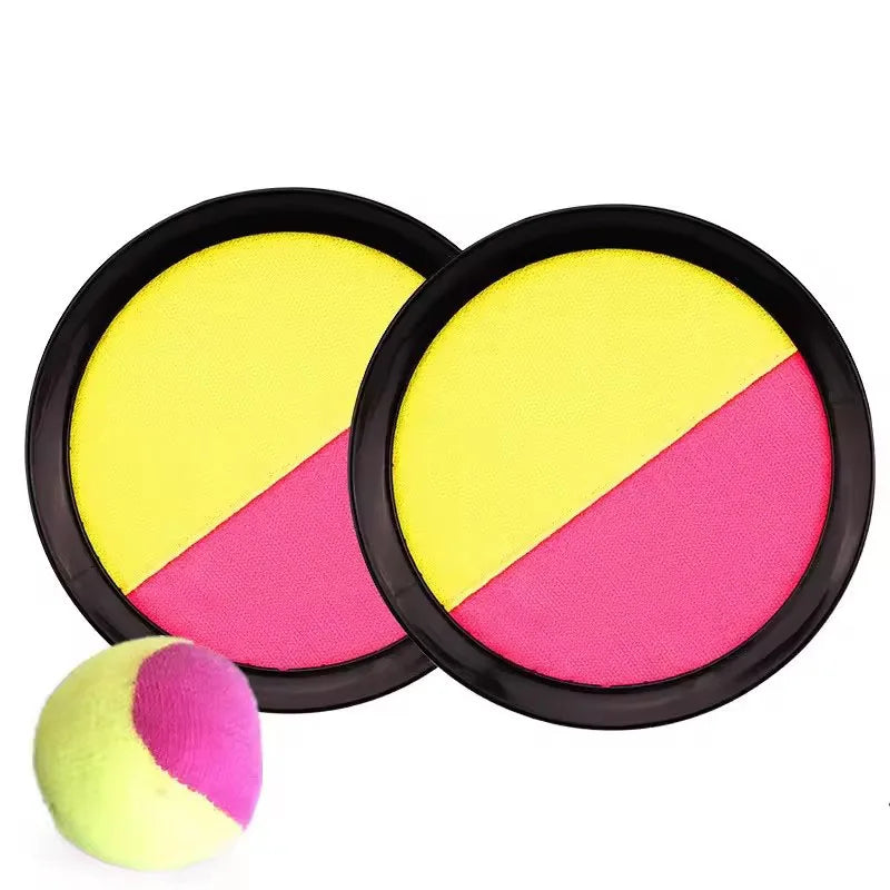 1Set Kids Sucker Sticky Ball Toy Outdoor Sports Catch Ball Game Set