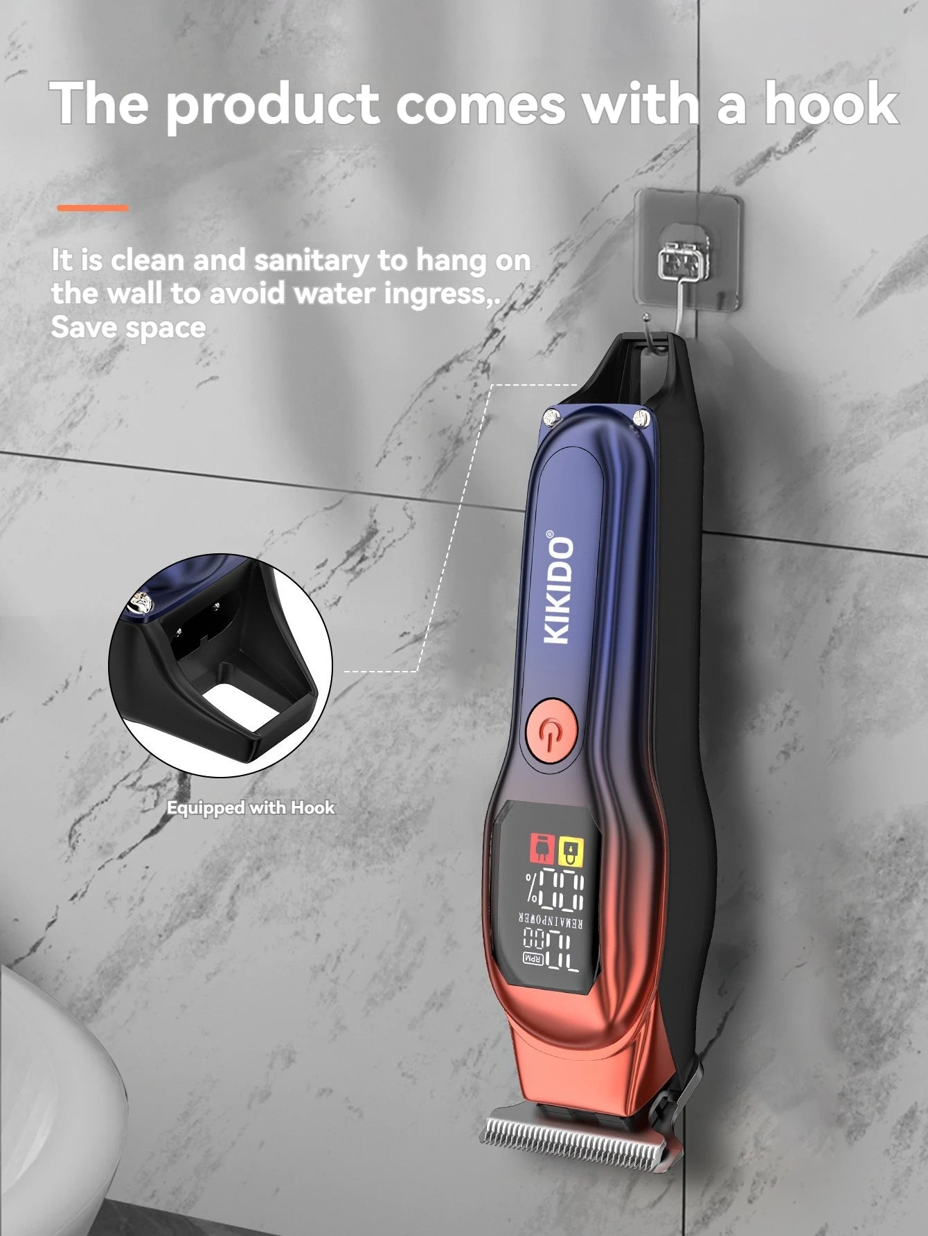Stainless steel hairdresser electric push cut hair