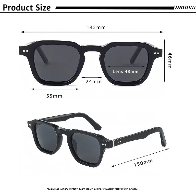 CATERSIDE Retro Polarized Sunglasses Men Travel Eyewear