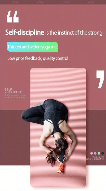 10/Thick NBR Yoga Mats Anti-slip Sport Fitness Mat Blanket