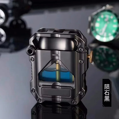 Zorro Kerosen Lighter Cyber Mecha Transparent Bin Rocker
