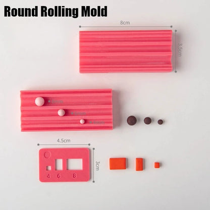 Soft Ceramic Round Ball Rolling Mold Kit Clay