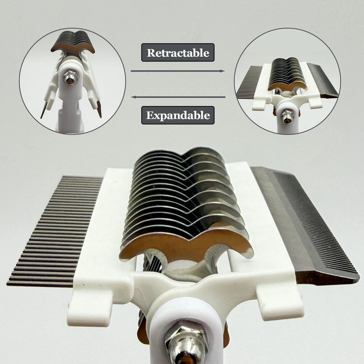 Pet Deshedding Brush 3 in 1 Cat Dog Hair Remover